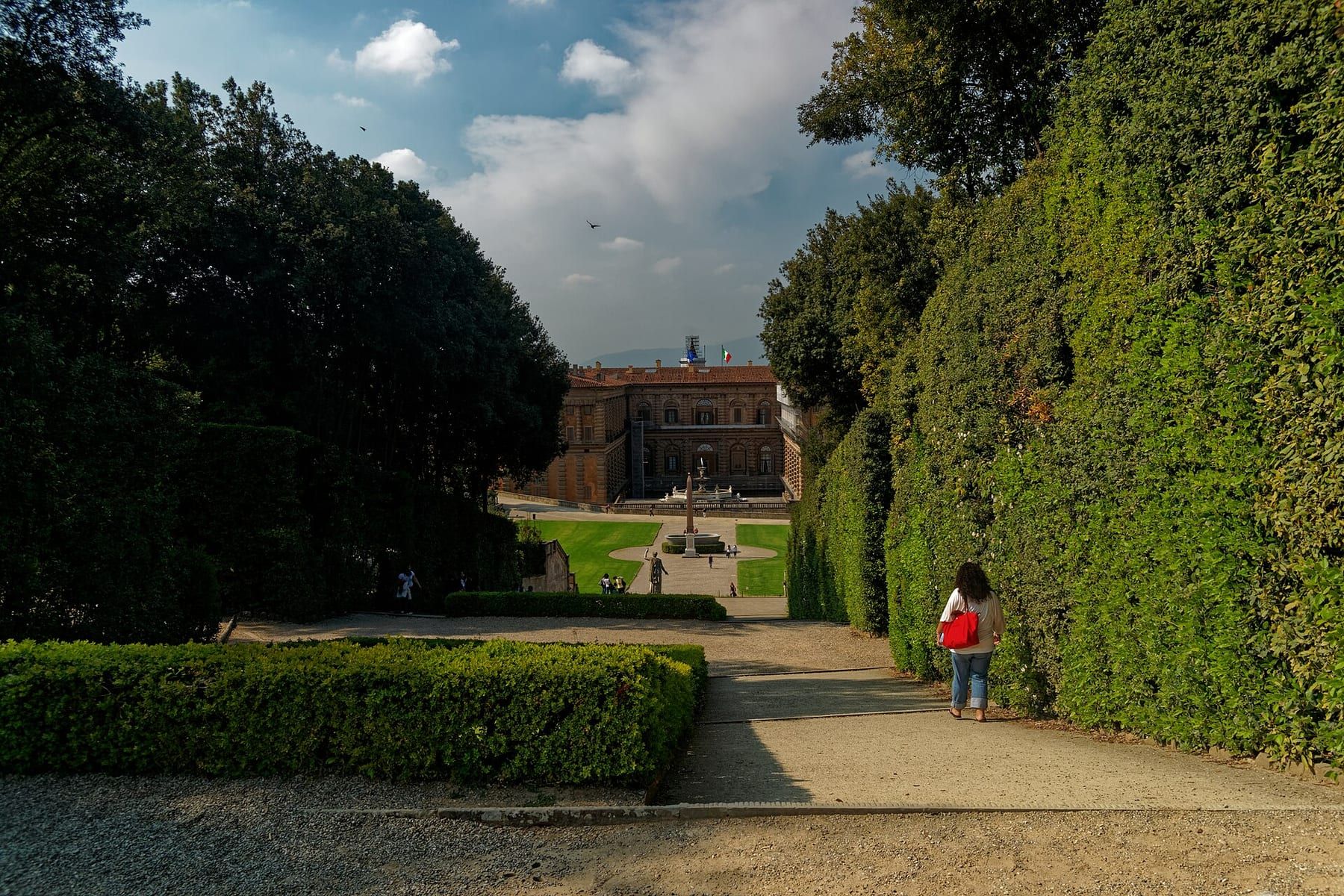 The Boboli amphitheatre seen from the terrace above the Ammannati courtyard