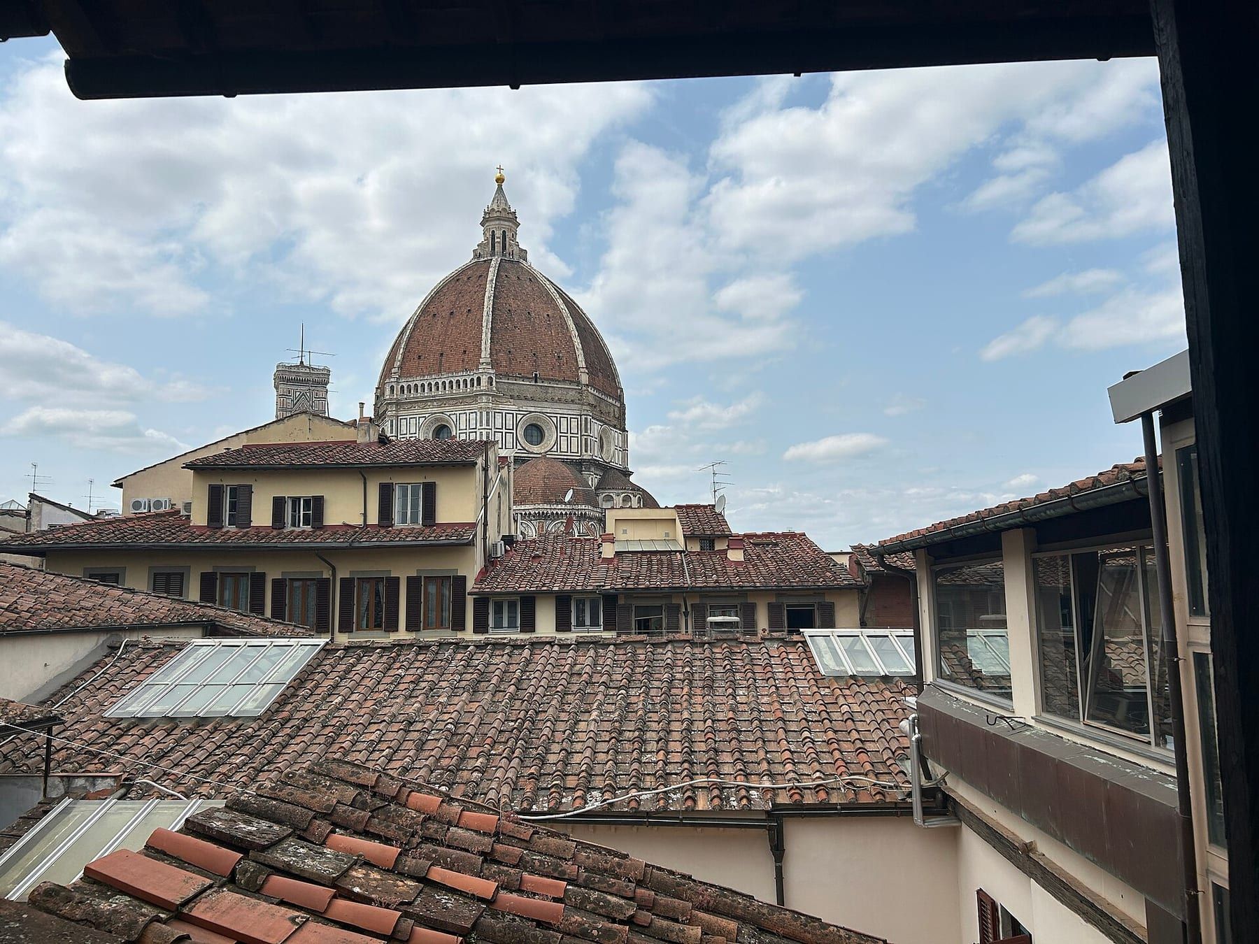 Dalla lanterna della Cupola: la salita è di 463 gradini e richiede uno slot orario